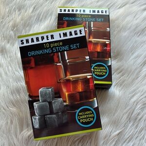 Sharper Image 10pc Drinking Stone Set x 2 sets
